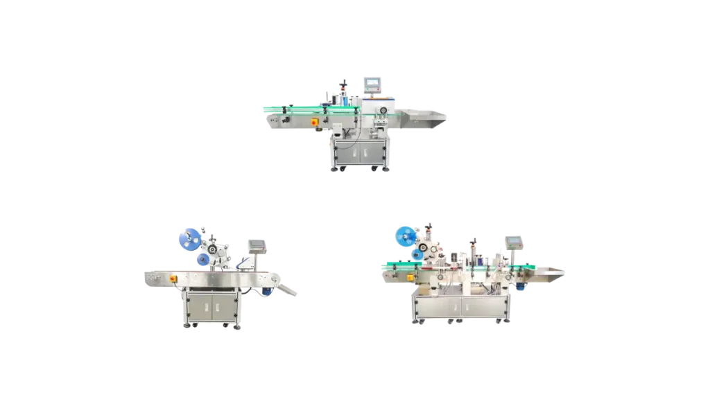 Automatic Round Bottle Labeling Machine Models XL-T821, XL-T823 and XL-T825