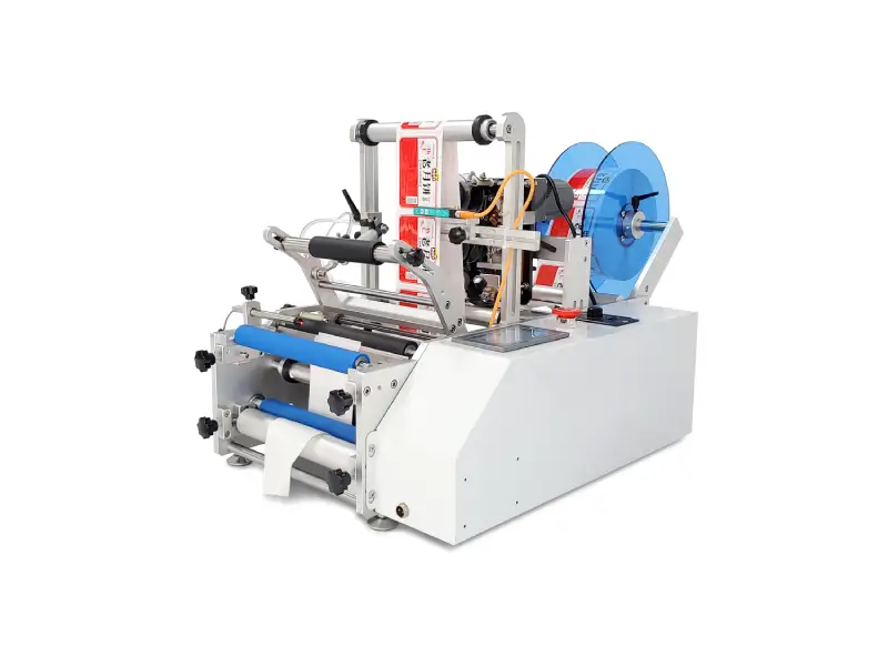 T801 Semi-Automatic Tabletop Round Bottle Labeling Machine with Coding Function
