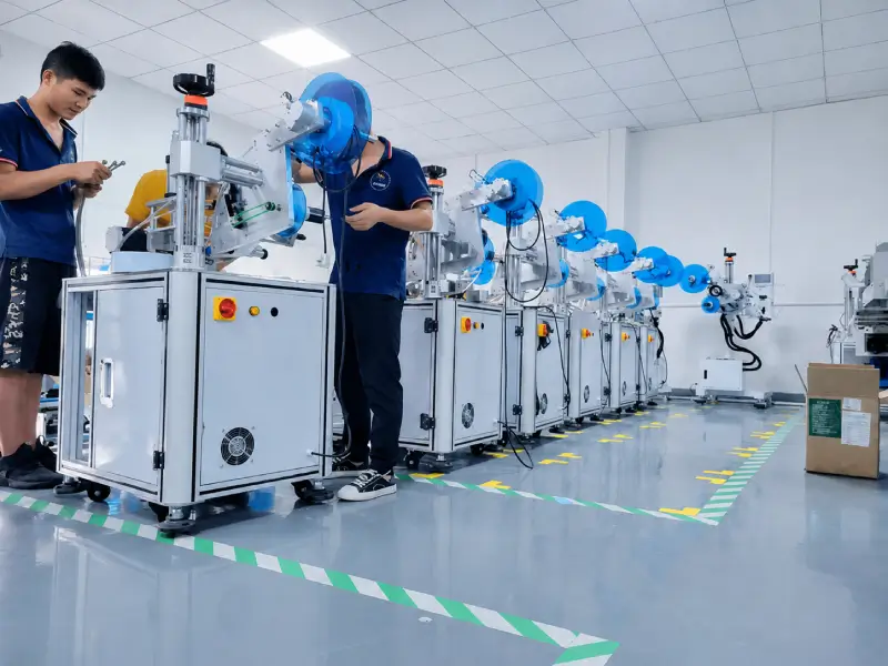 labeling machine assembly plant