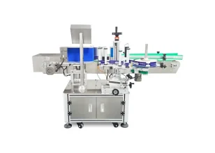 T821 Fully Automatic Friction-Roller Round Bottle Labeling Machine with Coding – Rear View